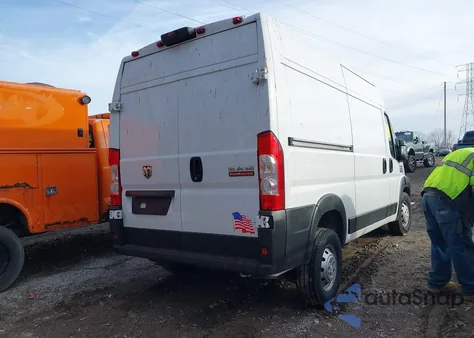 2021 Ram Promaster 1500 High Roof 136 Wb z USA, uszkodzony, nr VIN 3C6LRVBG5ME575970